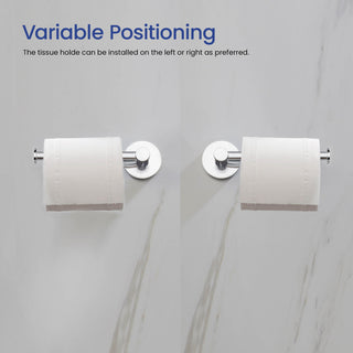 Circular 5-Piece Bathroom Hardware Set, Chrome
