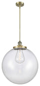 Beacon Pendant, Antique Brass, Clear