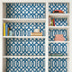 Avant Trellis Peel and Stick Vinyl Wallpaper, Peacock, 24"w X 108"h