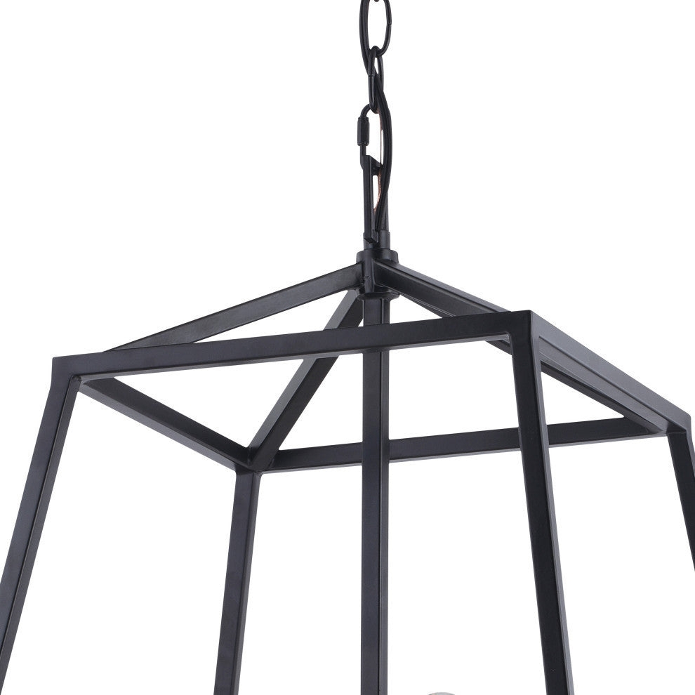 Hayes Four Light Pendant, Black