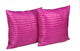PUFF Quilted Ultra Light Nylon Decorative Pillow, Purple, 18" X 18"