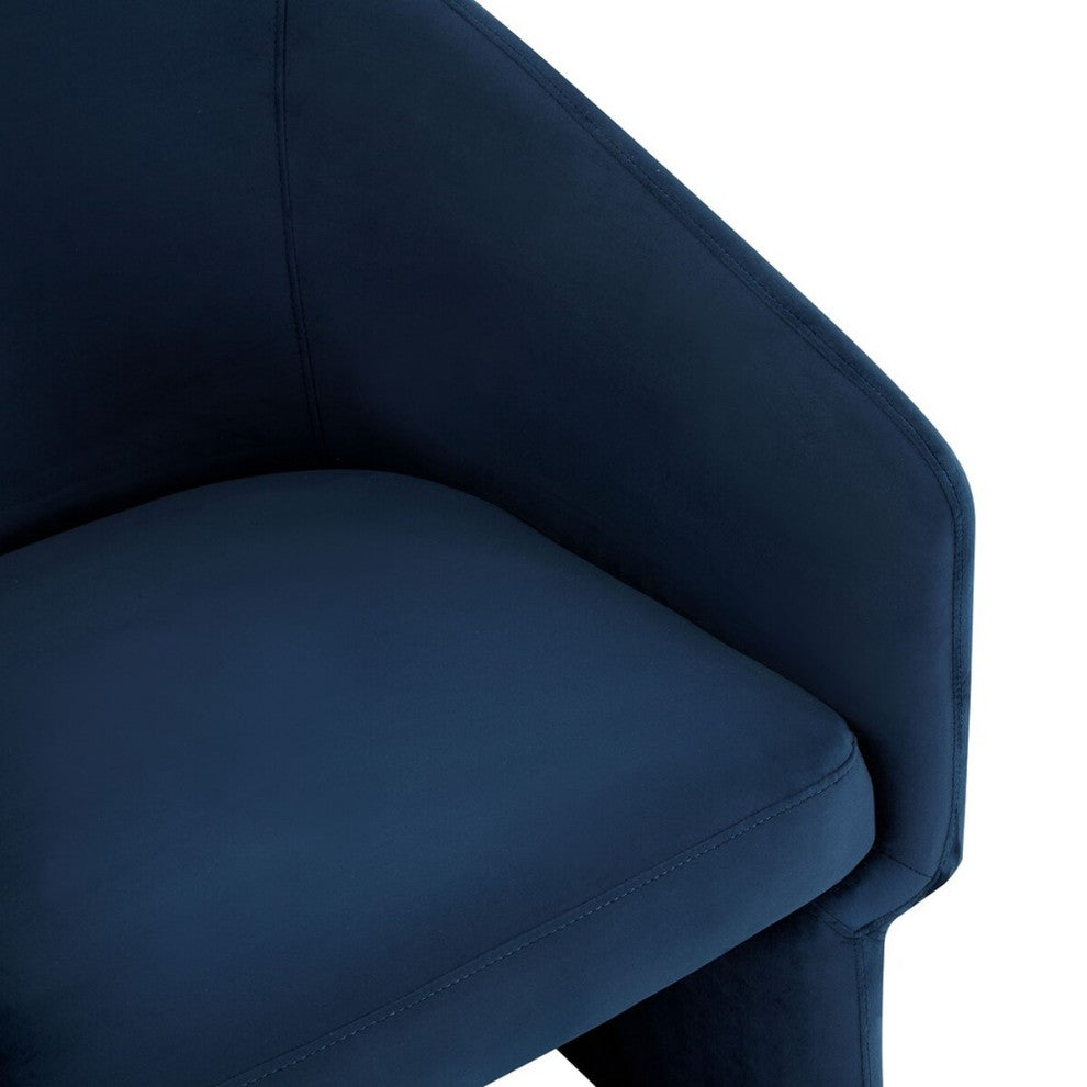 Safavieh Couture Susie Barrel Back Accent Chair, Navy