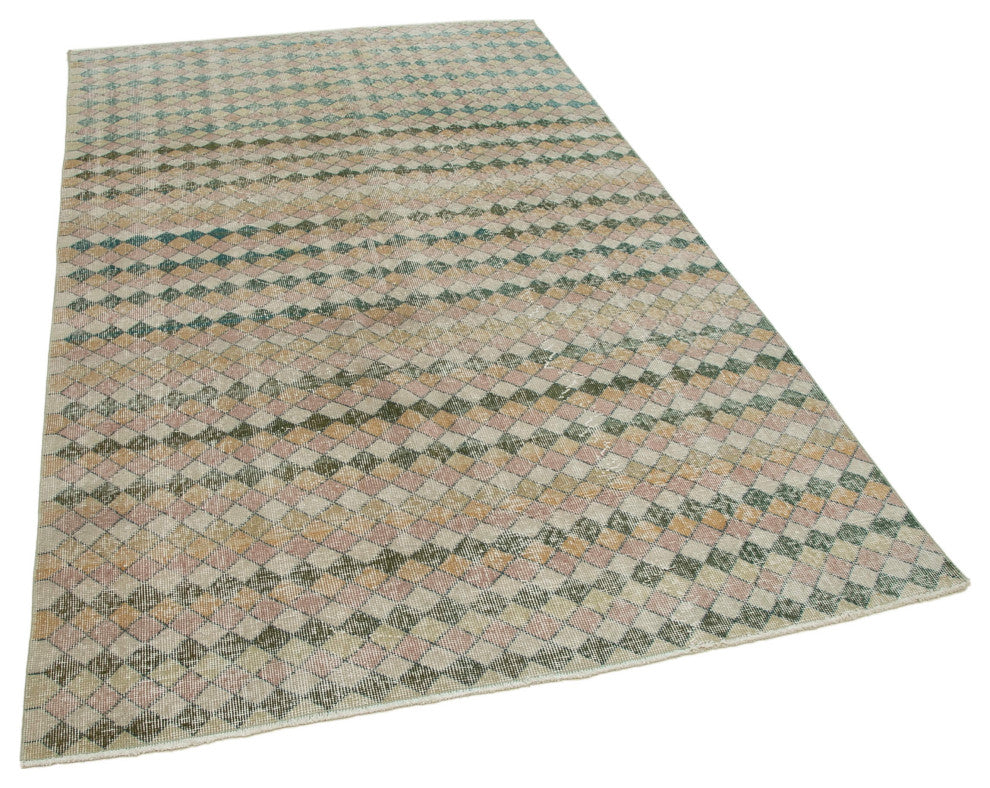 Rug N Carpet - Handmade Turkish 5' 1'' x 8' 4'' Unique Vintage Rug