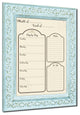 R2H Methods ''Socialite'' Dry Erase Weekly Calendar on ArtPlexi, 30"x20"