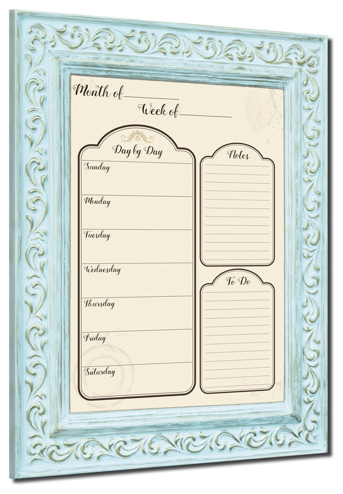 R2H Methods ''Socialite'' Dry Erase Weekly Calendar on ArtPlexi, 30"x20"
