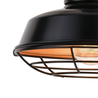 Dorado 9" Outdoor Cage Wall Light Dark Bronze and Light Gold