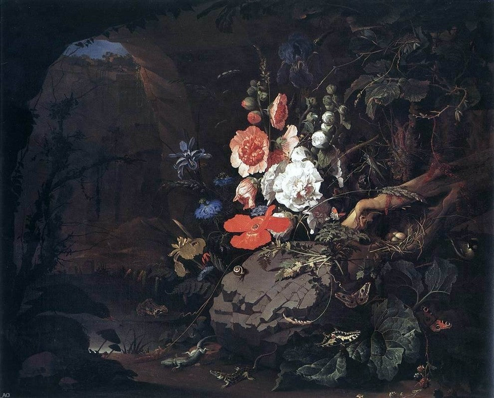 Abraham Mignon The Nature as a Symbol of Vanitas Gallery Wrapped Canvas Print