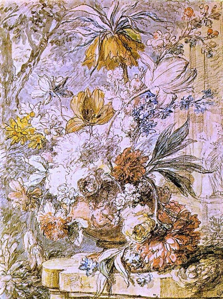 Jan Van Huysum Vase of Flowers Gallery Wrap Canvas, 21"x28"
