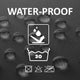 Extra Long Shower Curtain Polyester 12 Rings 79L x 71W, Black
