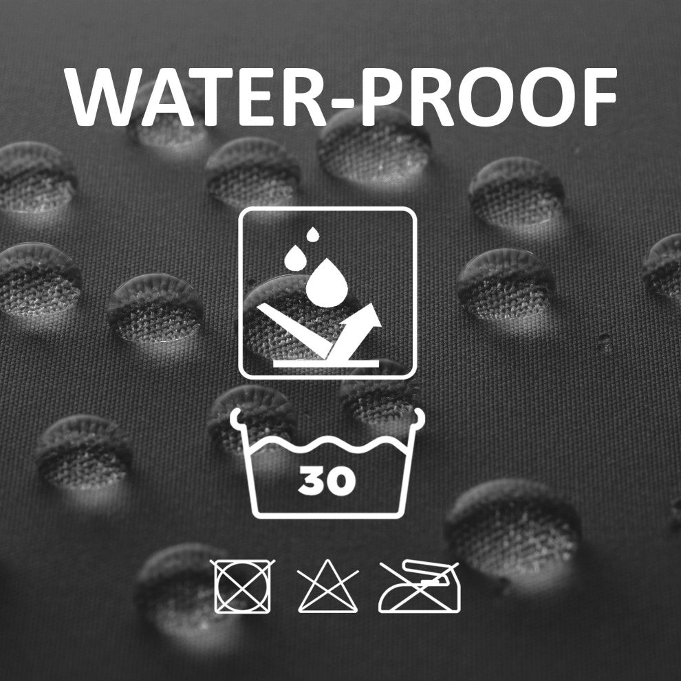 Extra Long Shower Curtain Polyester 12 Rings 79L x 71W, Black