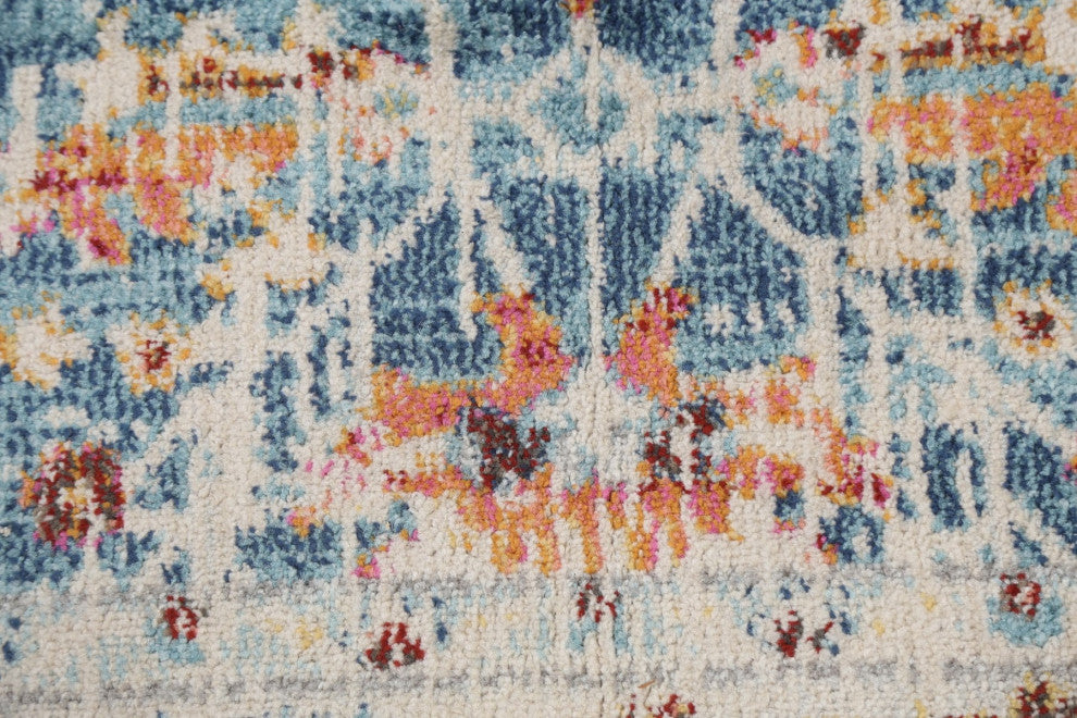 Distressed Floral Traditional Turkish Oriental Area Rug Carpet 5x7