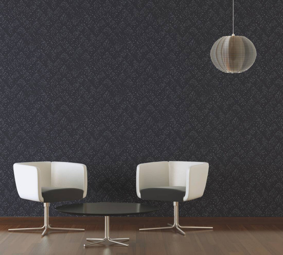 Sample, Modern Textured Wallpaper Featuring Woven Wood, 373945