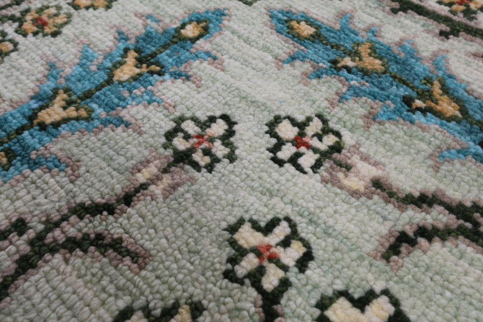Turkish Oushak Handmade Wool Rug 9' 0" X 12' 1" - Q15637