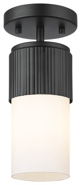 Innovations Bolivar 1 5" Flush Mount Matte Black