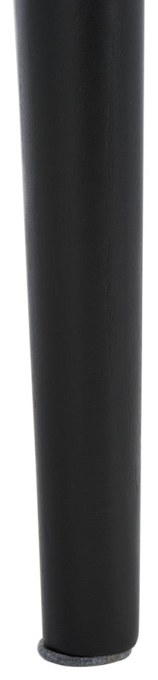 Safavieh Couture Cassaphina Leather Arm Chair, Black