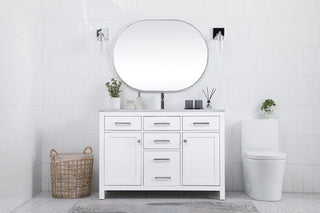48" Single Bathroom Vanity, White