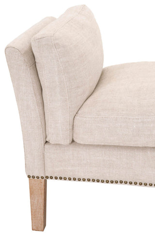Warner Bench Bisque French Linen, Natural Gray Ash