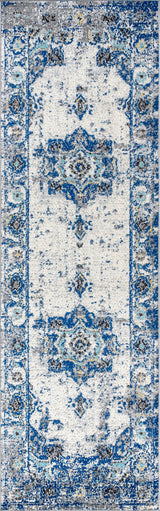 Modern Persian Boho Vintage Medallion Area Rug, 2 X 8