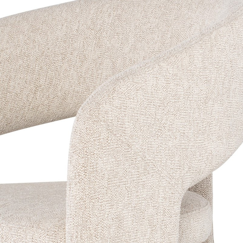 Anise Shell Fabric Occasional Chair