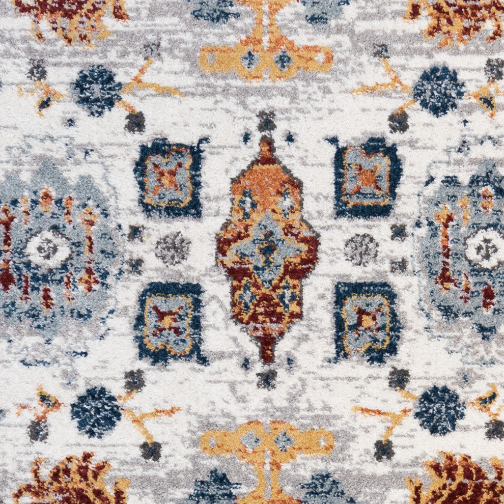 Alexandria Xyryl Power-Loomed Polypropylene Area Rug, Blue, 2' X 6'