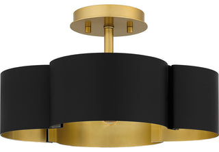 Quoizel BSM1714MBK 4-Light Semi-Flush Mount, Balsam