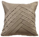 Gray Decorative Pillow Covers 14x14 Suede Fabric, Stone Gray No Limits No Lines