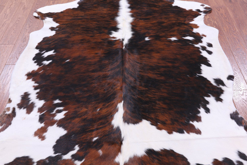6' 9" X 6' 3" Natural Cowhide Rug C2188