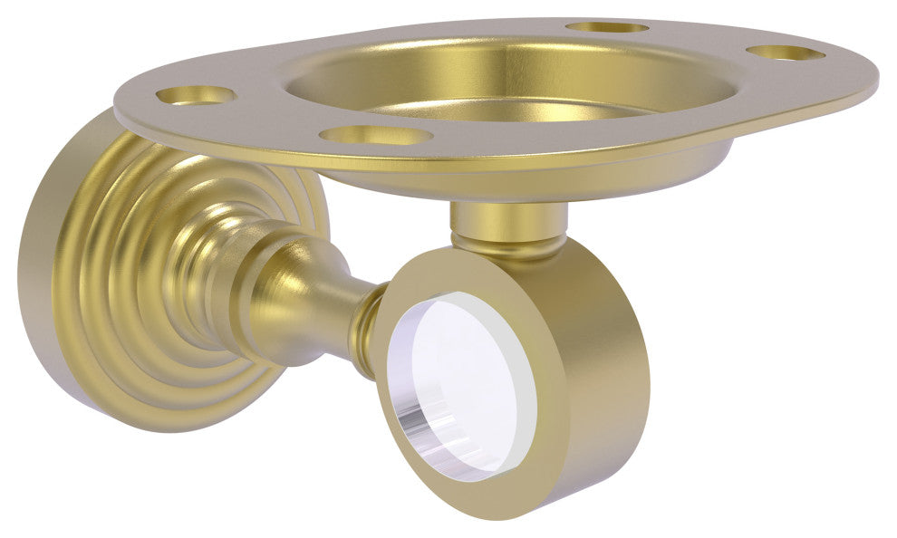 Pacific Grove Tumbler and Toothbrush Holder, Satin Brass