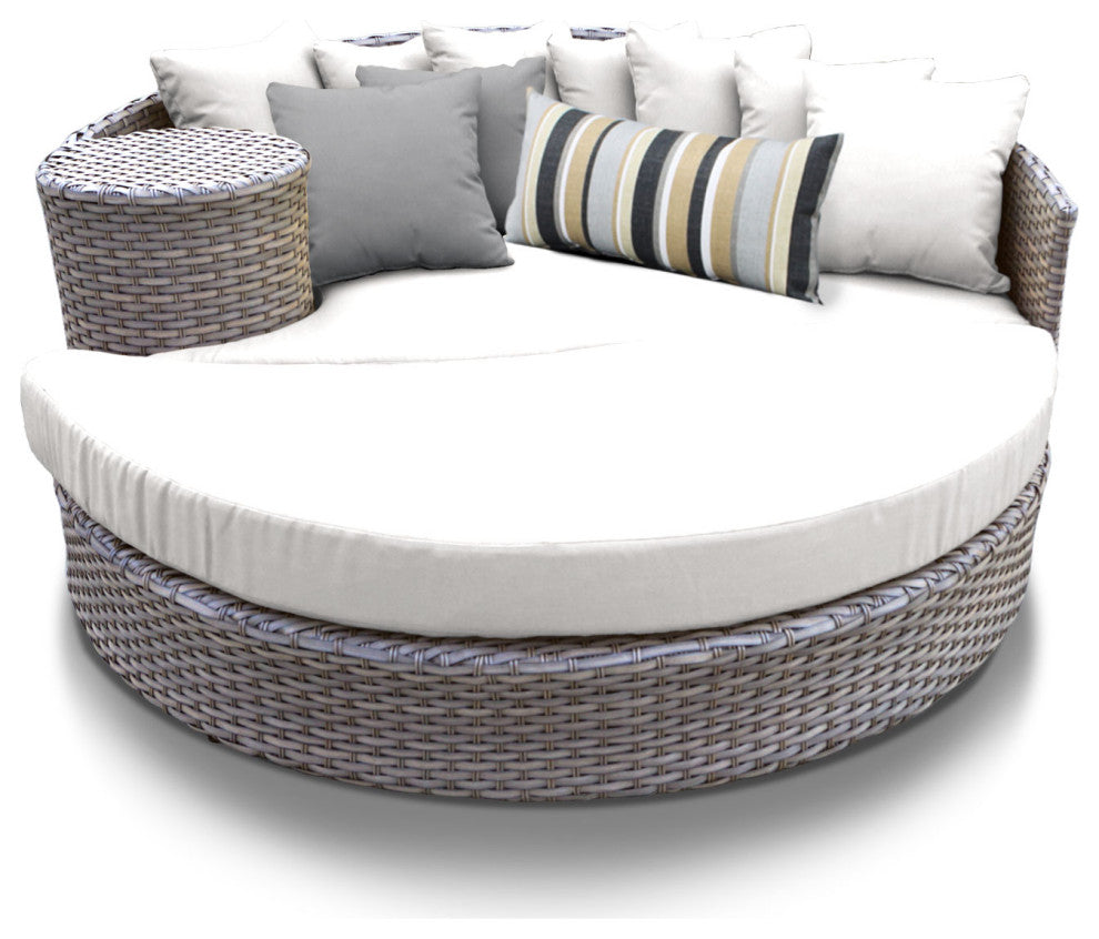 Oasis Circular Sun Bed, Outdoor Wicker Patio Furniture