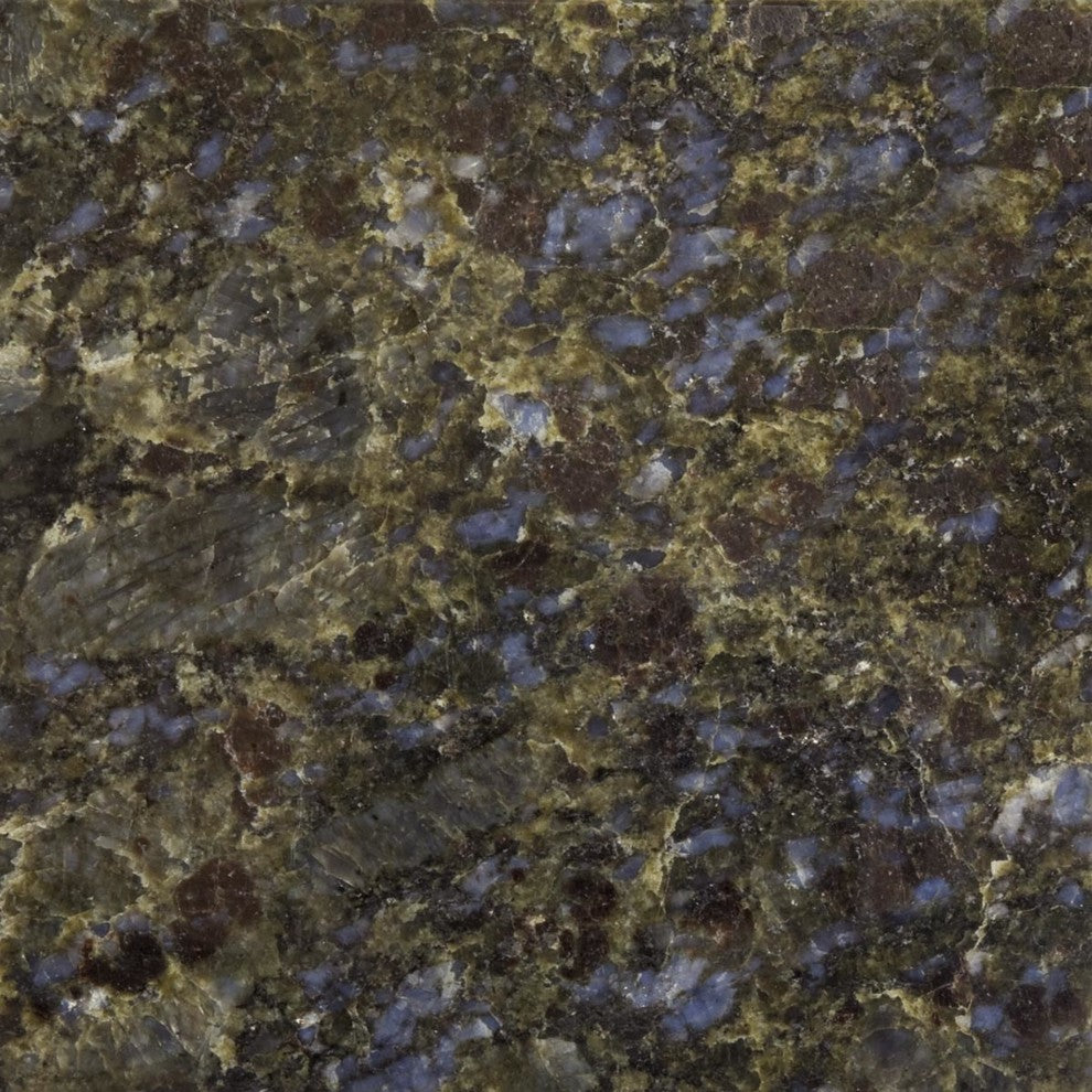 49x22 Blue Butterfly Granite Vanity Countertops, 4 Faucet Spread