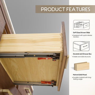 Porto Bath Vanity with White Quartz Stone Top, Dark Brown Oak, 84", No Mirror