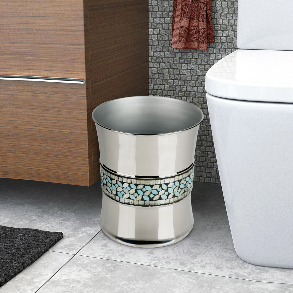 nu steel Sea Foam Wastebasket