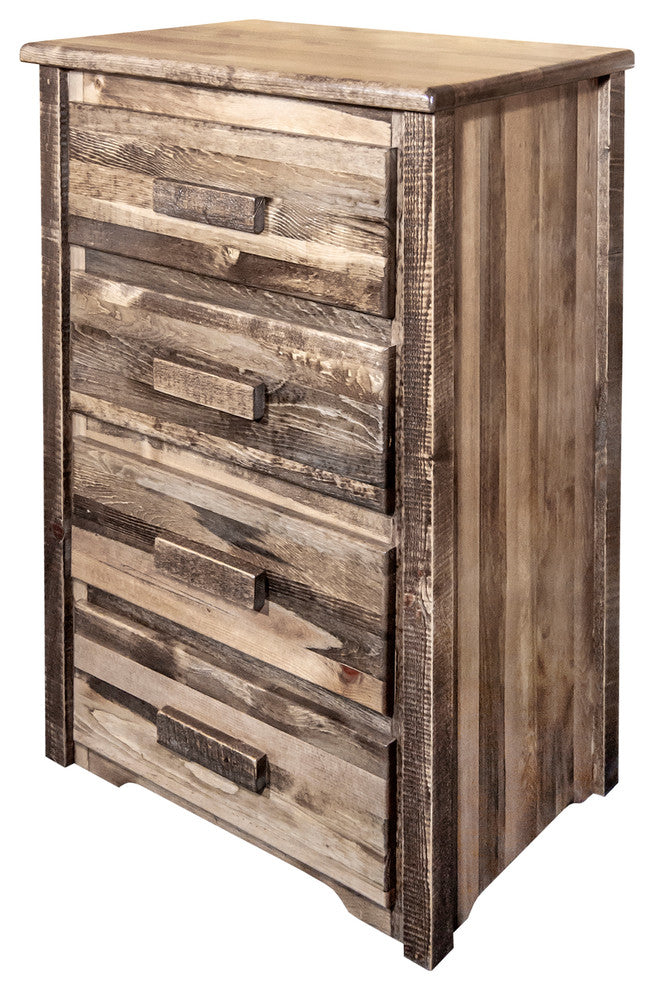 Homestead Collection 4-Drawer Chest, Stain and Clear Lacquer Finish