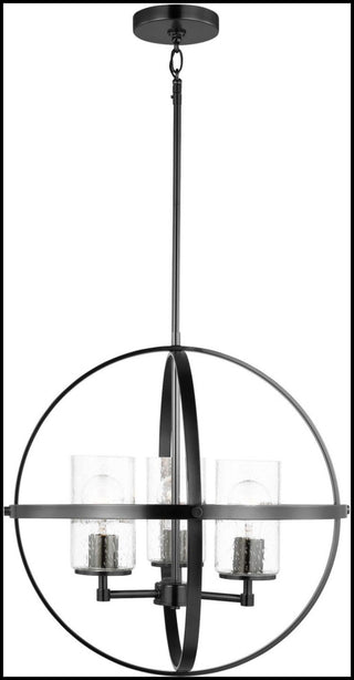 Generation Lighting 3124673 Alturas 3 Light 19"W Outdoor Pillar - Brushed