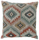 Benzara BM177963 Diamond Patterned Set of 2 Throw Pillows, Multicolor