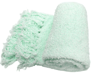 Fluffy Knitted Throw, Harbor Gray, 50"x60"