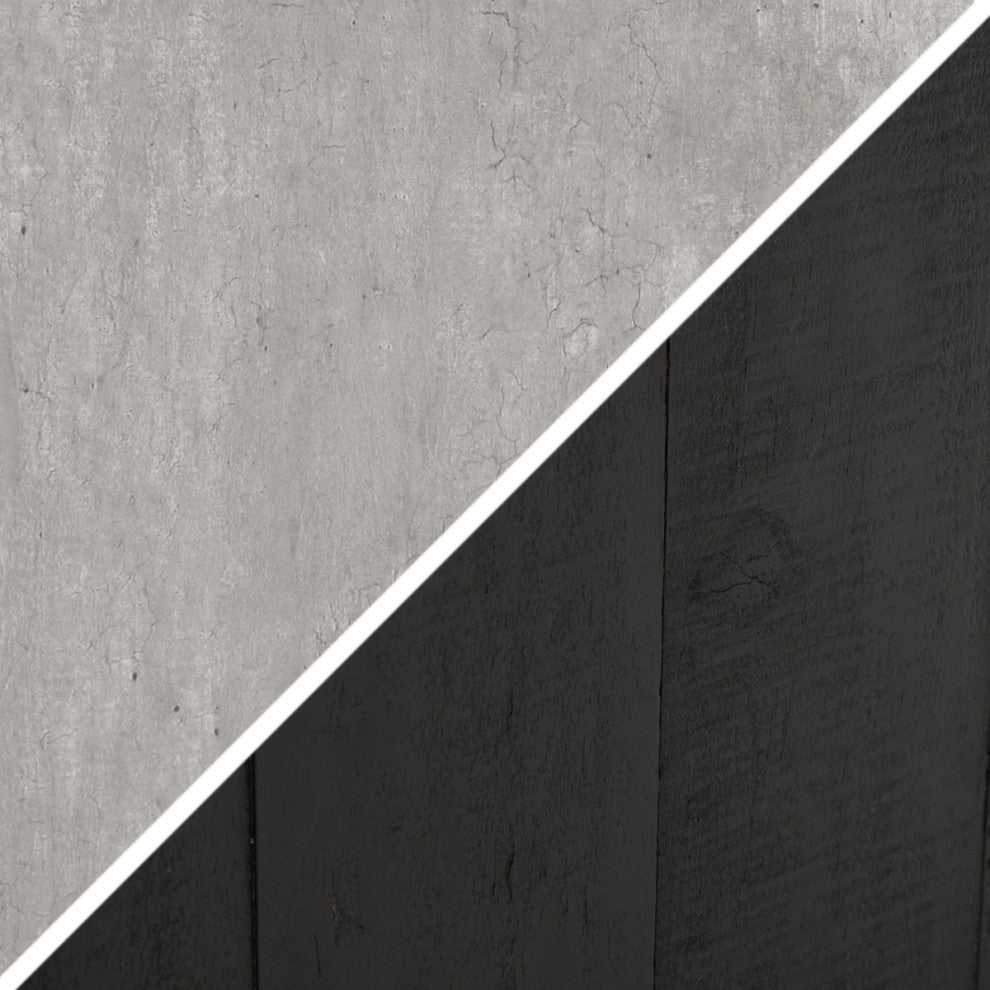 Durant Console Table, Black/Antique Grey