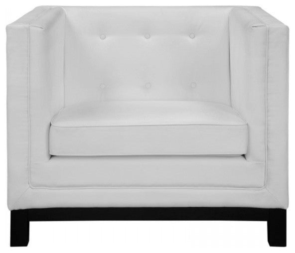 Modway Imperial Leather Armchair, White