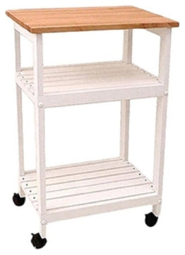 White Kitchen Microwave Cart