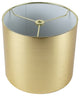 Classic Drum Metallic Lampshade, 8"x8"x7", Gold