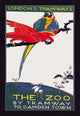 The London Zoo: the Macaw - Gallery Wrapped Canvas Art 28" x 42"