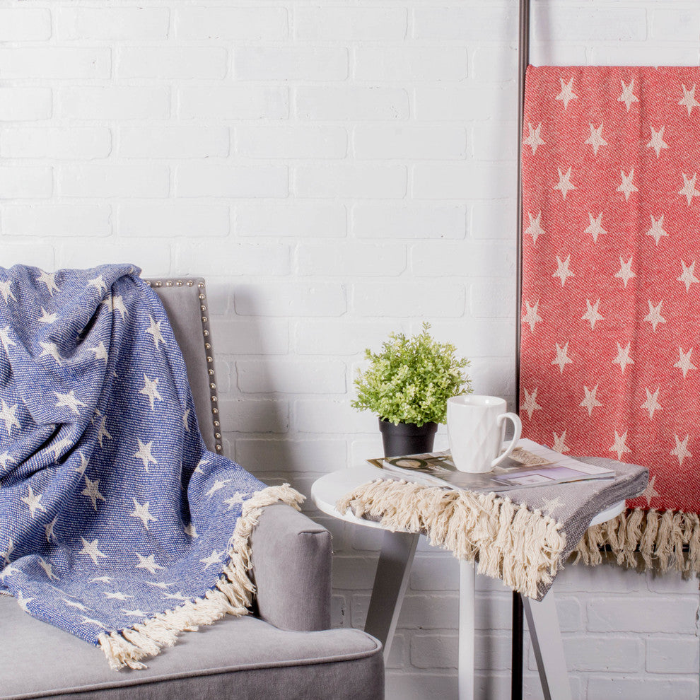 Tango Red Stars Throw