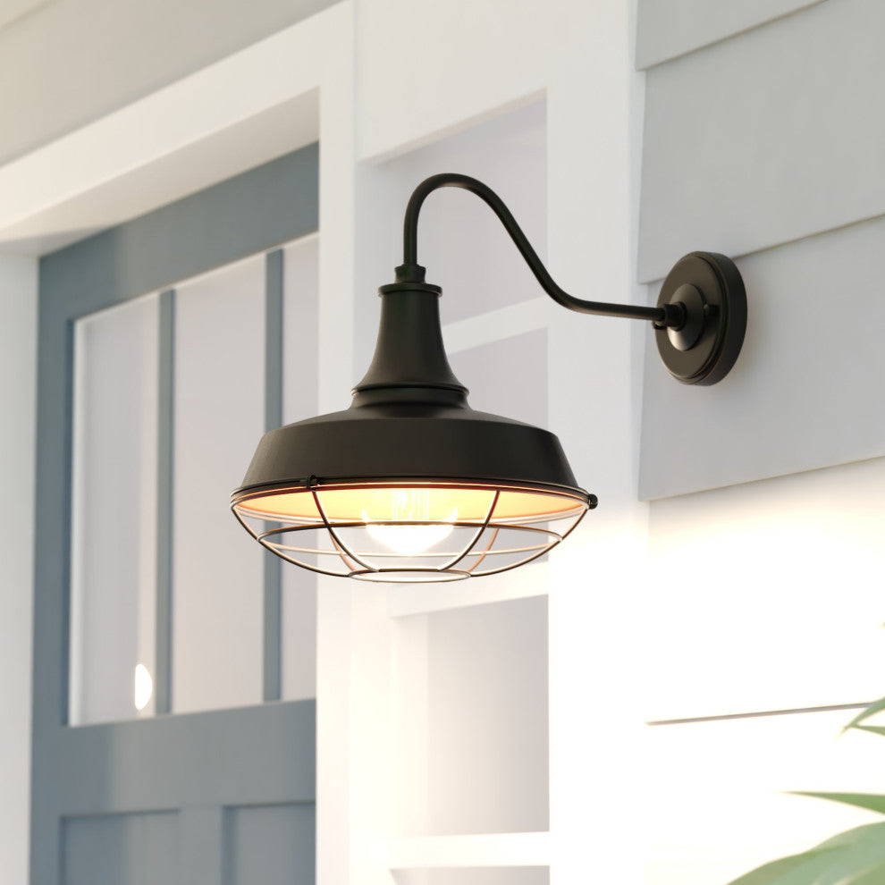 Vaxcel Lighting T0610 Dorado 10" Tall Outdoor Wall Sconce - Dark Bronze / Light