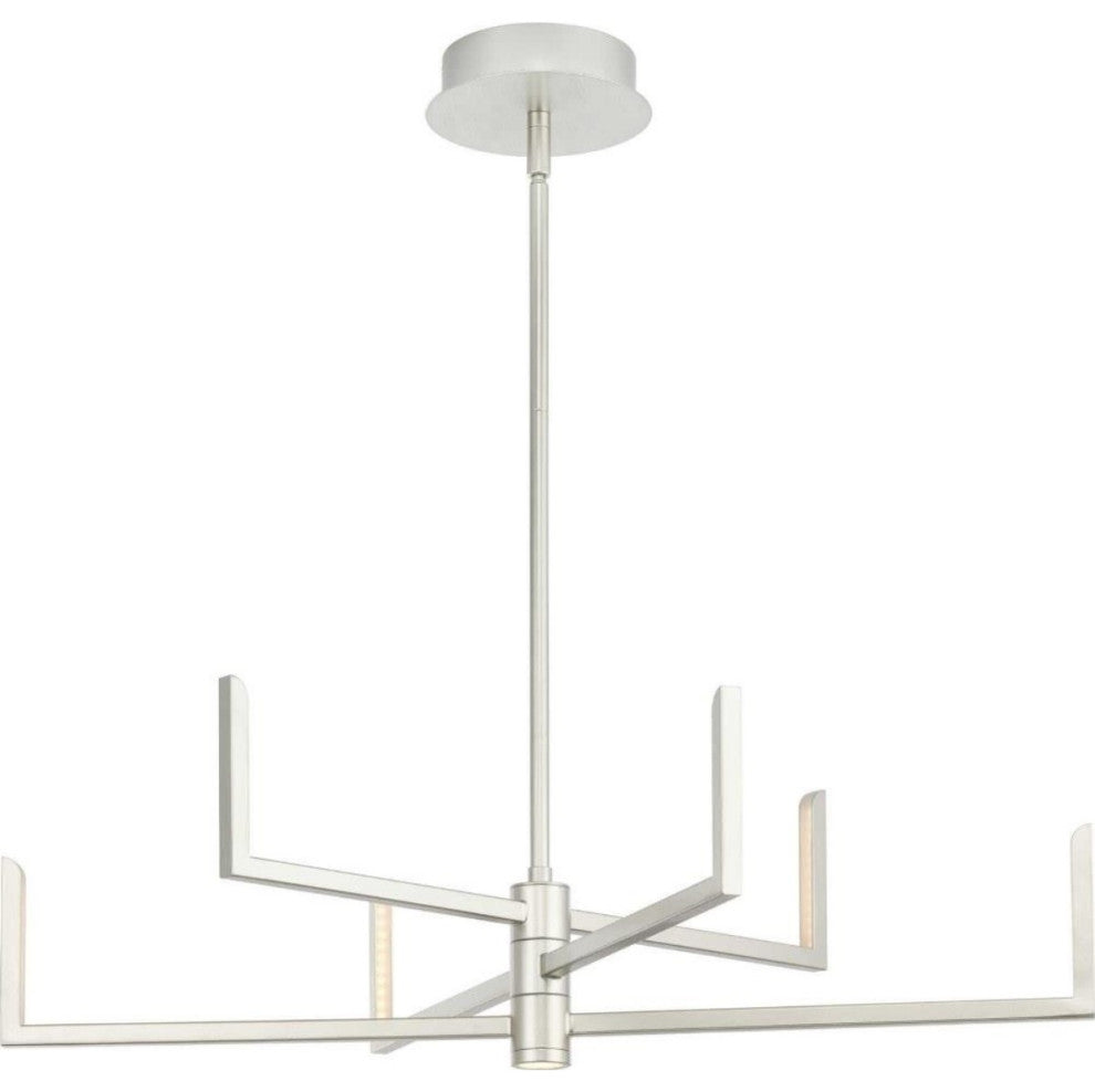 Progress Pivot 6-Light LED Chandelier P400260-186-30, Burnished Nickel