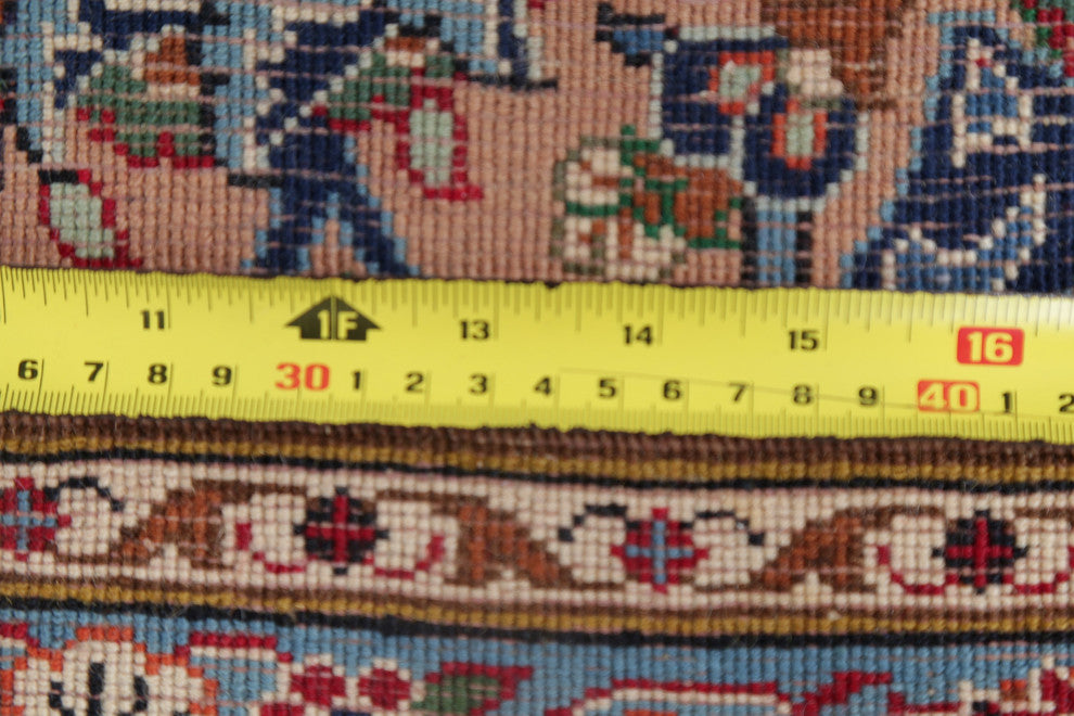 Consigned, Vintage-Style Oriental Handmade Persian Wool Area Rug, Red, 10x13