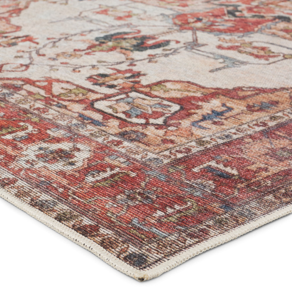 Vibe by Jaipur Living Hepburn Medallion Rust/ Beige Area Rug 10'6"X14'
