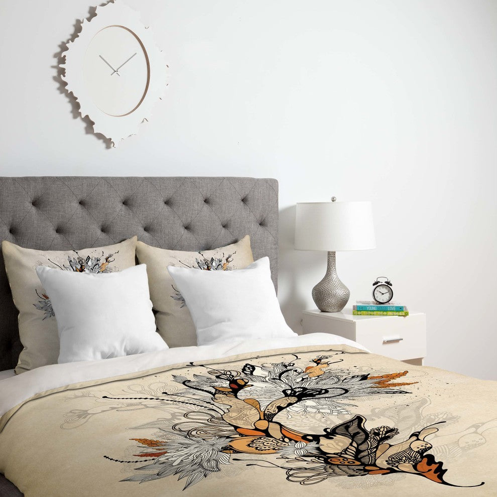 Deny Designs Iveta Abolina Floral 1 Duvet Cover - Lightweight