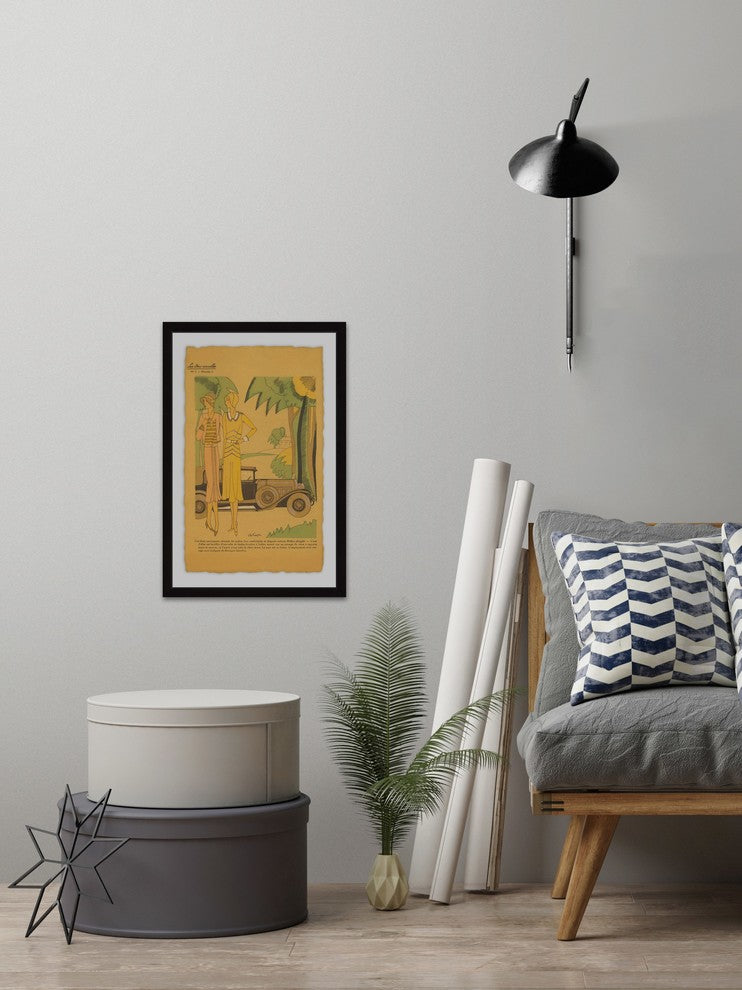 "Gal Pals" Framed Painting Print, 12"x18"