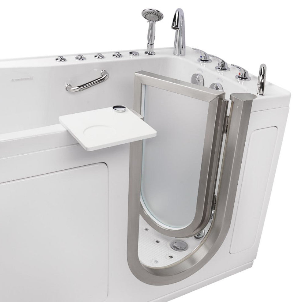 Ella Ultimate 30"x60" Acrylic Triple Massage Walk-In-Bathtub,Fast Fill Faucet