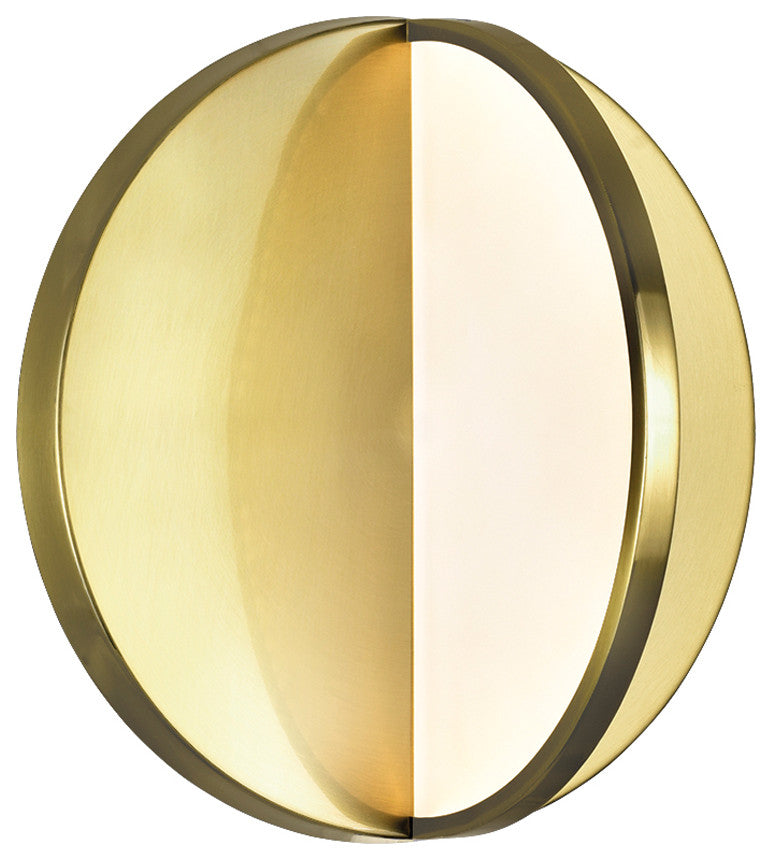 CWI Lighting 1206W10-1-629-A Tranche LED Sconce With Brushed Brass Finish